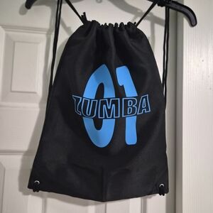 Zumba Fitness Black and Blue Gym Backpack